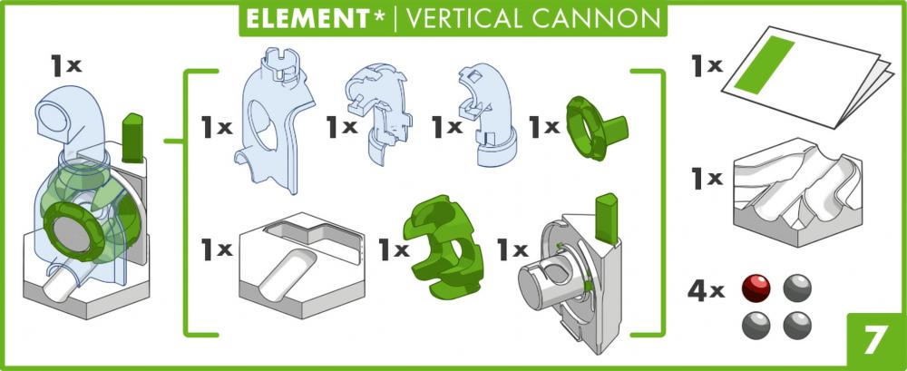 Ravensburger Kugelbahn GraviTrax CORE Element Vertical Cannon 27465