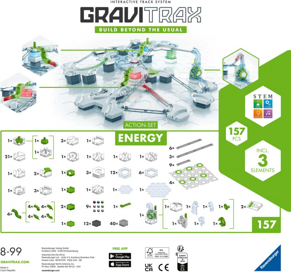 Ravensburger Kugelbahn GraviTrax Action-Set Energy 27482