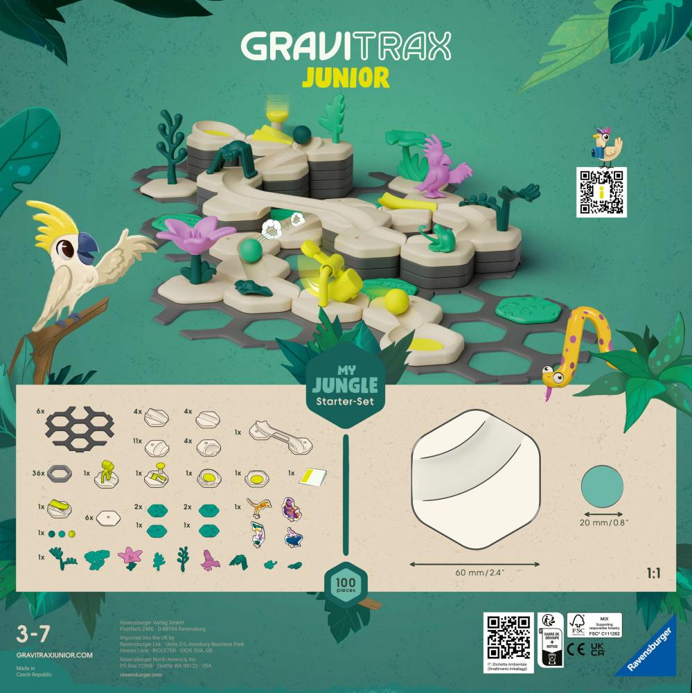 Ravensburger Kugelbahn GraviTrax JUNIOR Starter-Set L Jungle 27499