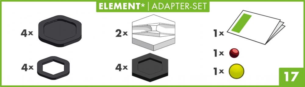 Ravensburger Kugelbahn GraviTrax Zubehör Adapter-Set Junior auf Standard 27532