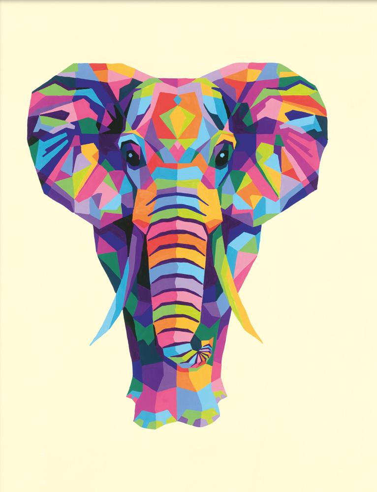 Ravensburger Malen nach Zahlen CREART Trend Serie C Funky Elephant 28995