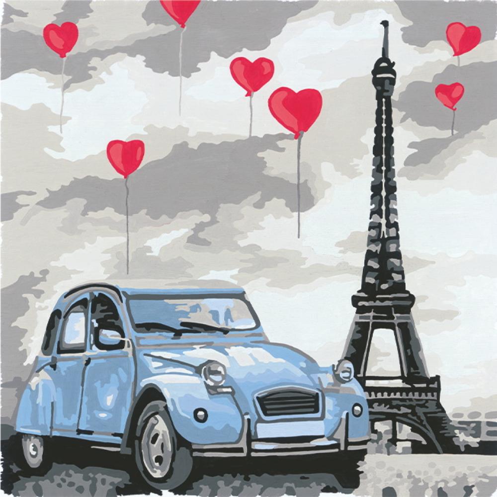 Ravensburger Malen nach Zahlen CREART Trend Serie Quadratisch Lovely Paris 28996