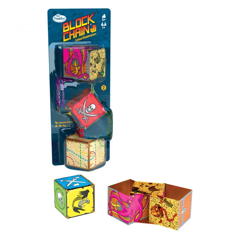 ThinkFun Familienspiel Logikspiel Block Chain Piraten Brainteaser 76424