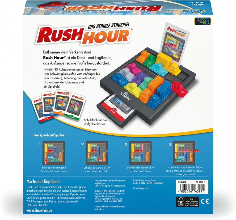 Thinkfun Familienspiel Logikspiel Rush Hour 76599