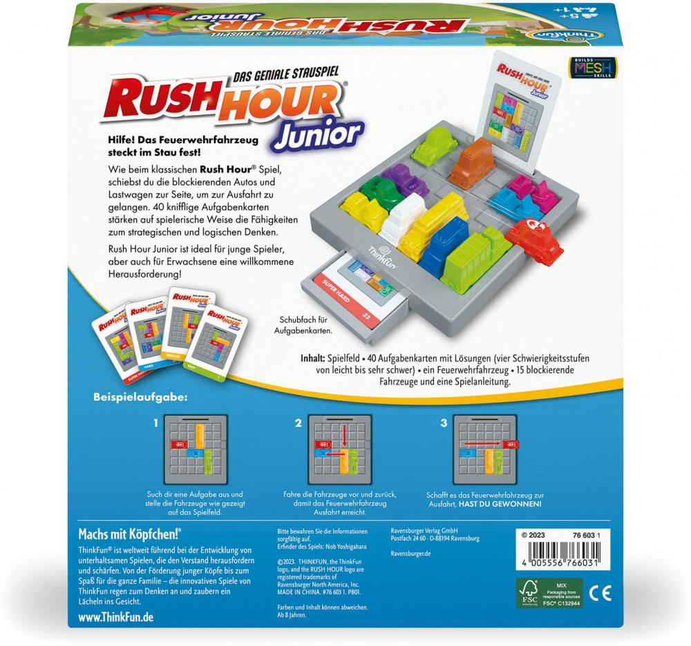 Thinkfun Kinderspiel Logikspiel Rush Hour Junior 76603