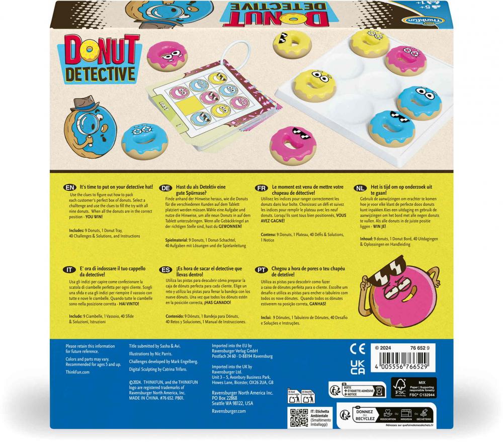 Thinkfun Kinderspiel Logikspiel Donut Detective 76652