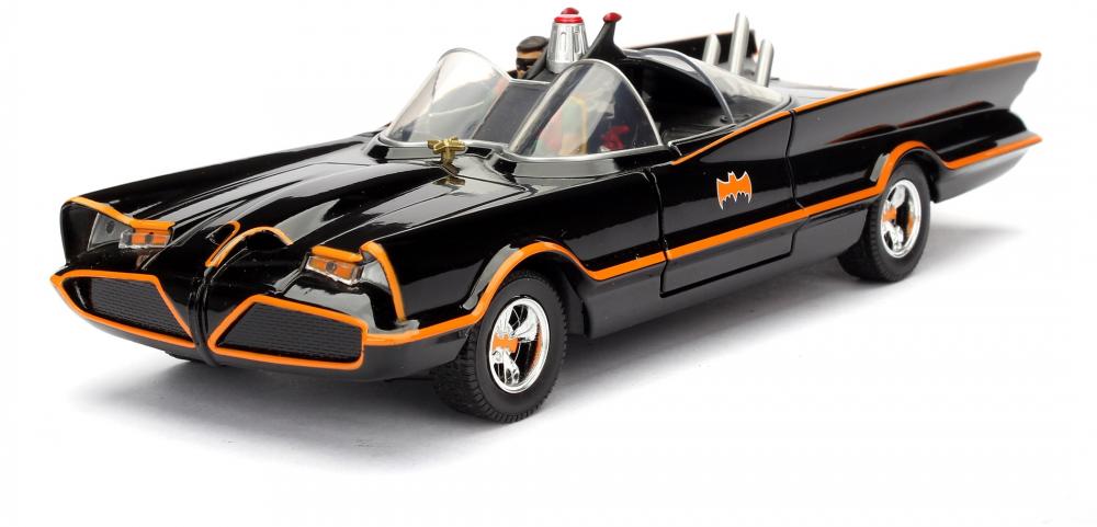 Jada Modellauto Hollywood Rides Batman 1966 Classic Batmobile mit Figur 1:24 253215001