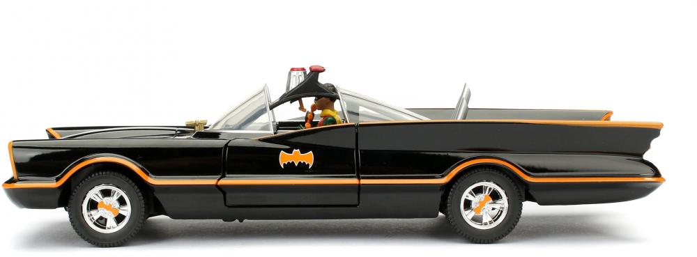 Jada Modellauto Hollywood Rides Batman 1966 Classic Batmobile mit Figur 1:24 253215001