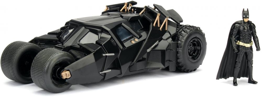 Jada Modellauto Hollywood Rides Batman The Dark Knight Batmobile mit Figur 1:24 253215005