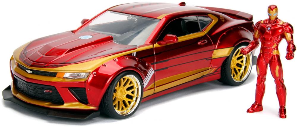 Jada Modellauto Hollywood Rides Marvel Ironman 2016 Chevy Camaro SS mit Figur 1:24 253225003