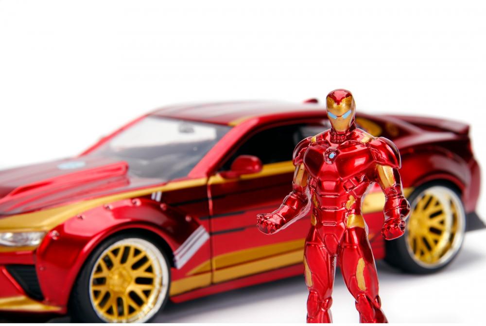 Jada Modellauto Hollywood Rides Marvel Ironman 2016 Chevy Camaro SS mit Figur 1:24 253225003