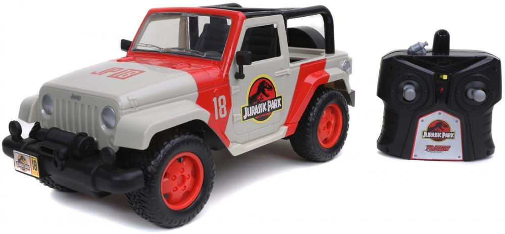 Jada ferngesteuertes Fahrzeug Auto Hollywood Rides RC Jurassic World Jeep Wrangler 1:16 253256000