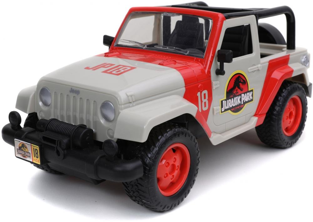 Jada ferngesteuertes Fahrzeug Auto Hollywood Rides RC Jurassic World Jeep Wrangler 1:16 253256000