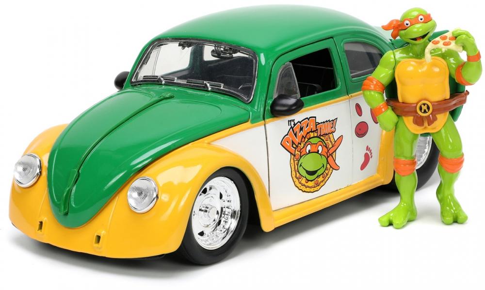 Jada Modellauto Hollywood Rides Turtles 1959 VW Drag Beetle 1:24 253285002