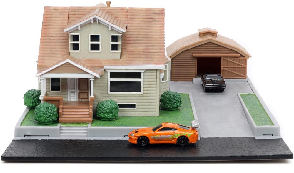 Jada Modellauto Hollywood Rides Fast & Furious Nano Dom's House Display Diorama 253203081