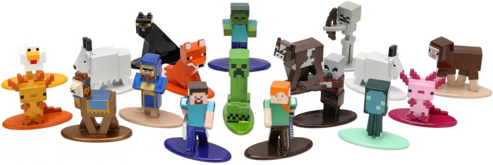 Jada Sammelfigur Nano MetalFigs Minecraft Nano 18er Pack 1,65 Zoll 4 cm 253265008