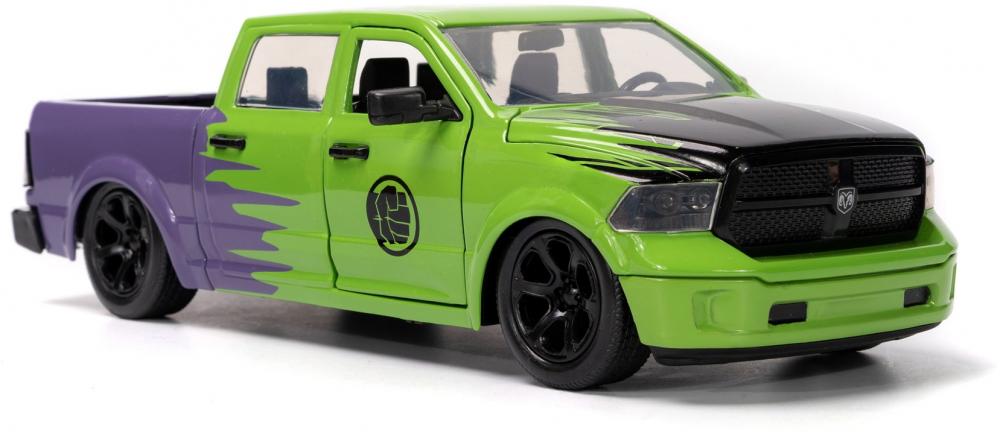 Jada Modellauto Hollywood Rides Marvel Hulk 2014 Ram 1500 mit Figur 1:24 253225029