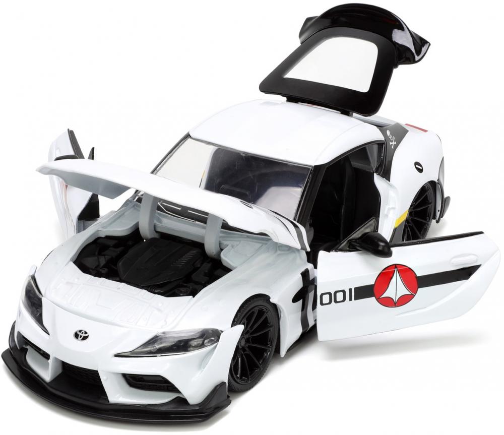 Jada Modellauto Hollywood Rides Robotech R. Fokker 20 Toyota Supra mit Figur 1:24 253255052