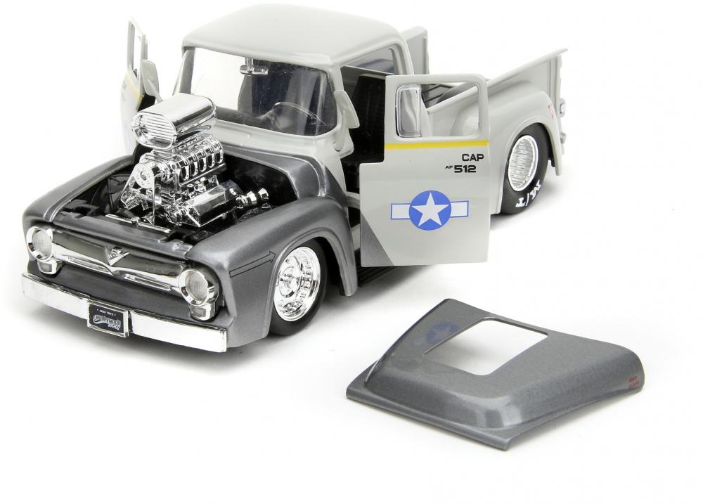 Jada Modellauto Hollywood Rides Street Fighter 1956 Ford Pickup mit Figur 1:24 253255057