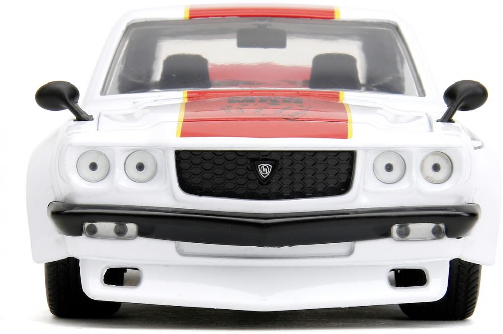 Jada Modellauto Hollywood Rides One Punch Man 1974 Mazda RX-3 mit Figur 1:24 253255058