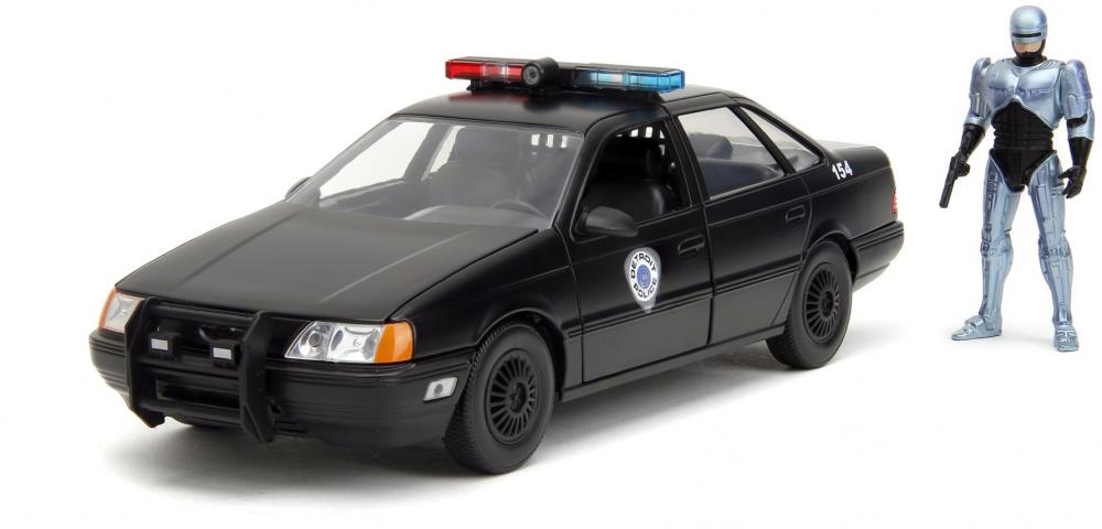 Jada Modellauto Hollywood Rides RoboCop 1986 Ford Tarus mit Figur 1:24 253255060