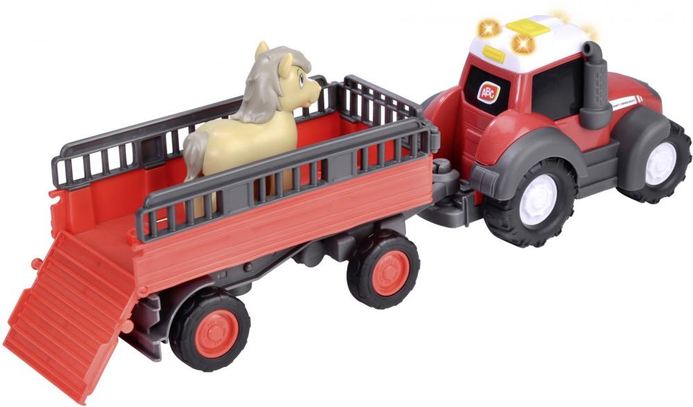 ABC Baby- & Kleinkindspielzeug Traktor mit Anhänger ABC Massey Ferguson Animal Trailer 204115012
