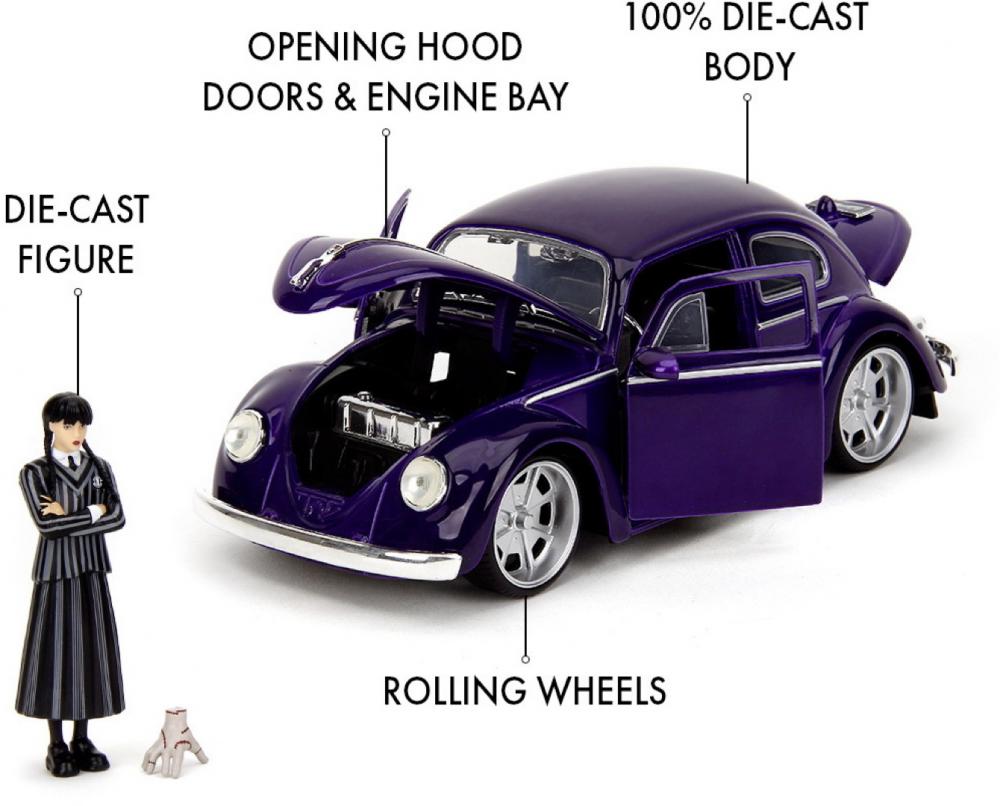 Jada Modellauto Hollywood Rides Wednesday 1972 Volkswagen Beetle VW Käfer 1:24 253255076