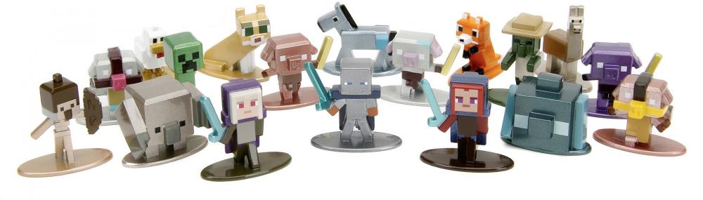 Jada Sammelfigur Nano MetalFigs Minecraft Legends Welle 9 18er Pack 1,65 Zoll 4 cm 253265011