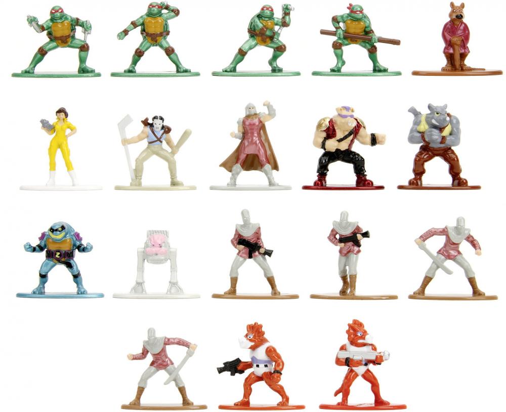 Jada Sammelfigur Nano MetalFigs Turtles Welle 2 18er Pack 1,65 Zoll 4 cm 253285006