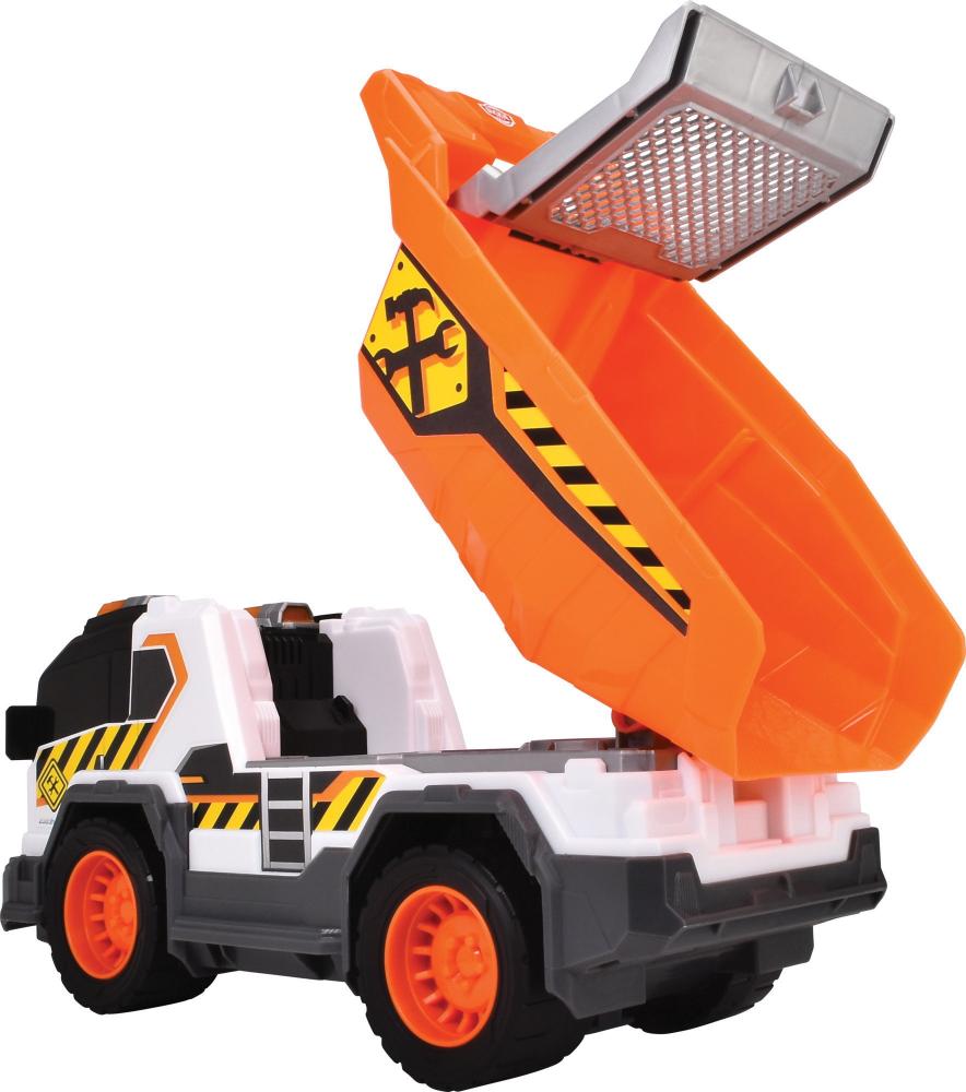 Dickie Spielfahrzeug Baustelle LKW Auto Go Action / City Heroes Dump Truck 203306025