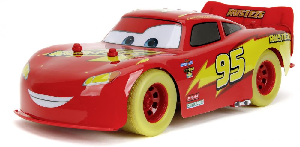 Jada ferngesteuertes Fahrzeug Auto RC Disney Cars Glow Racers Lightning McQueen 1:14 253086000