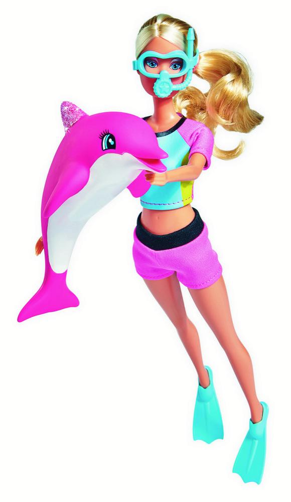 Simba Puppe Steffi Love Dolphin Fun Taucherbrille Delfin 105733201