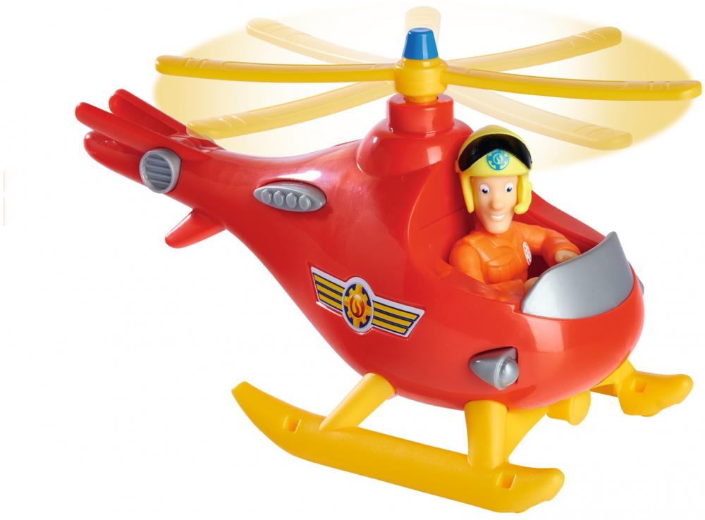 Simba Spielfahrzeug Feuerwehr Helikopter Feuerwehrmann Sam Junior Wallaby mit Tom Thomas 109252507