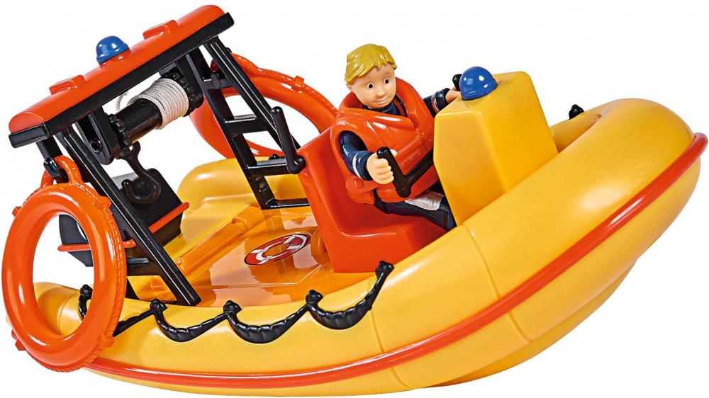 Simba Spielfahrzeug Feuerwehr Boot Feuerwehrmann Sam Neptune, Boot mit Figur 109252571