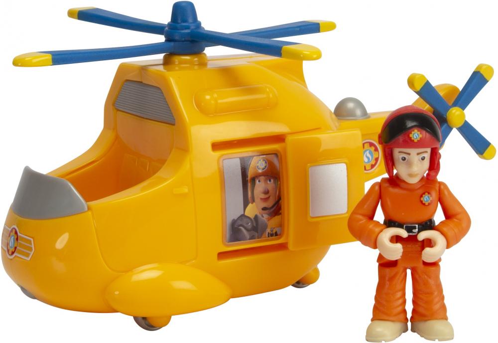 Simba Spielfahrzeug Feuerwehr Helikopter Feuerwehrmann Sam Junior Wallaby 2 mit Krystyna 109252582