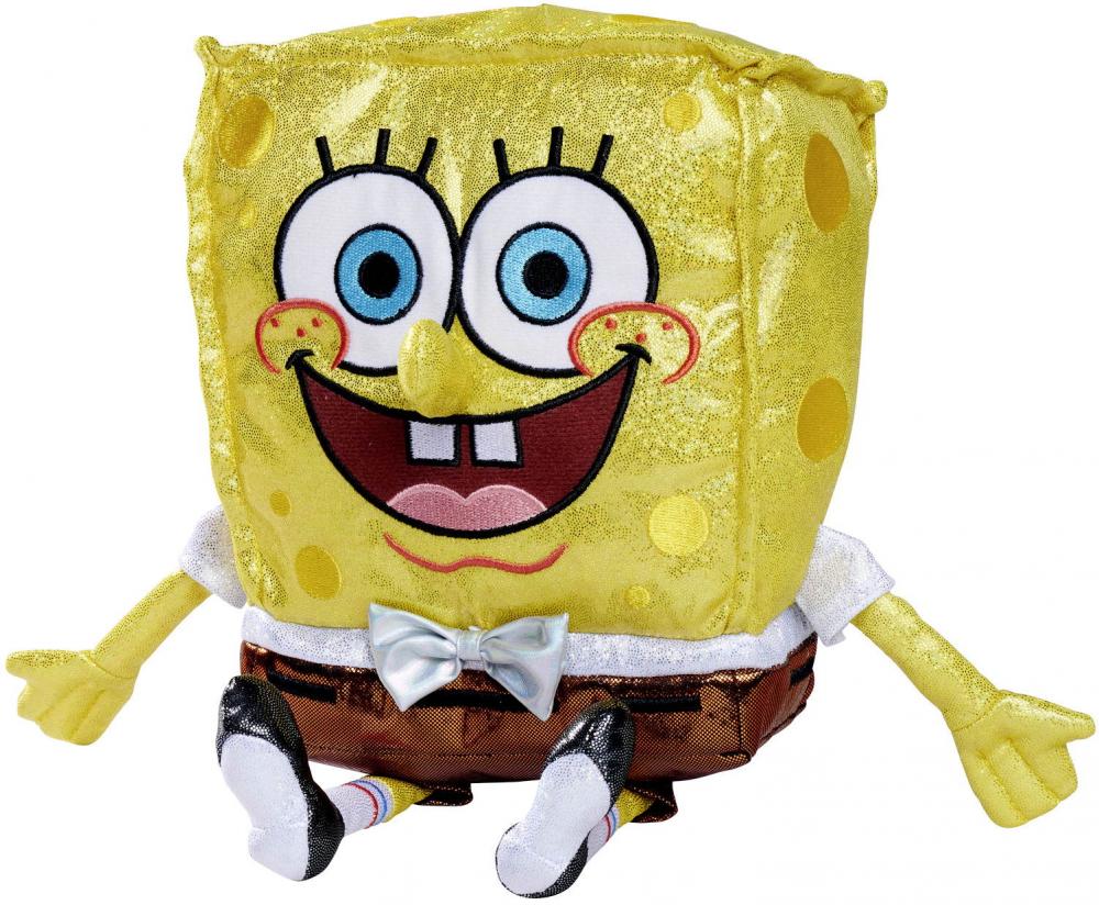 Simba Plüsch Stofftier Spongebob glitzernd Plüsch 25. Jubiläum 30cm 109491007