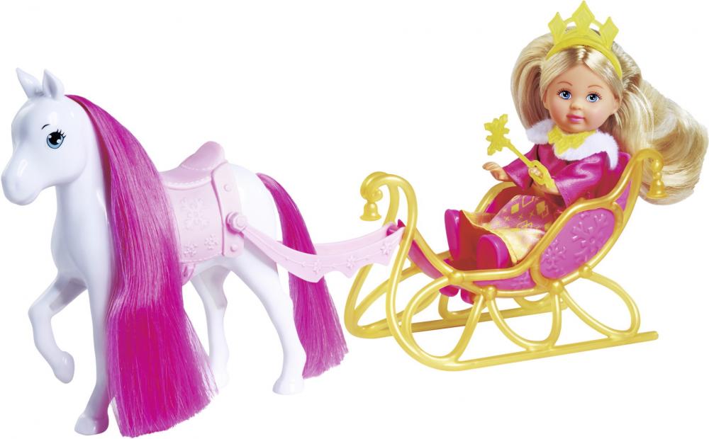 Simba Puppe Evi Love Princess Ride Pferd mit Kutsche 105733701