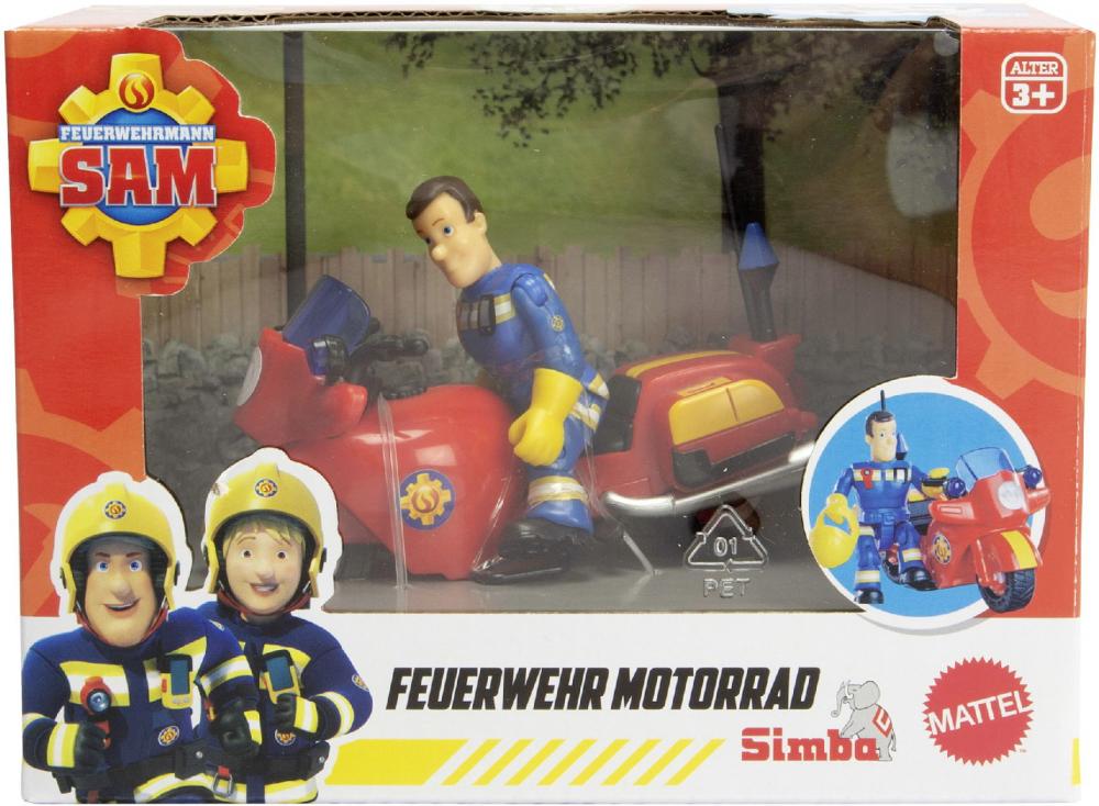 Simba Spielfahrzeug Feuerwehr Feuerwehrmann Sam Motorrad mit Figur 109252654