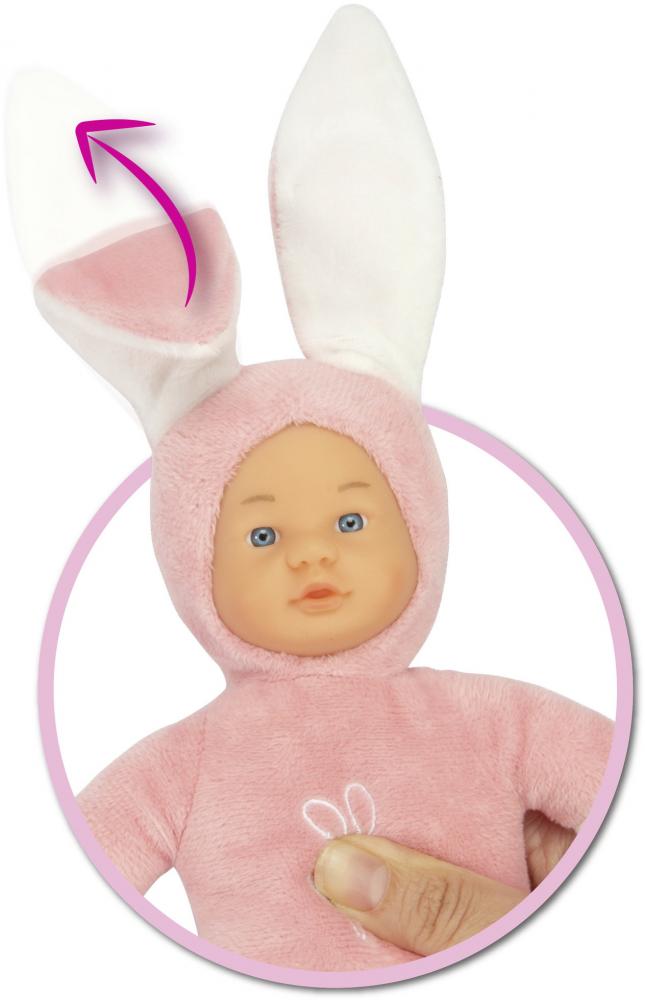 Simba Puppe Babypuppe Laura Funny Bunny im Hasenoutfit aufstellbare Ohren 105010514