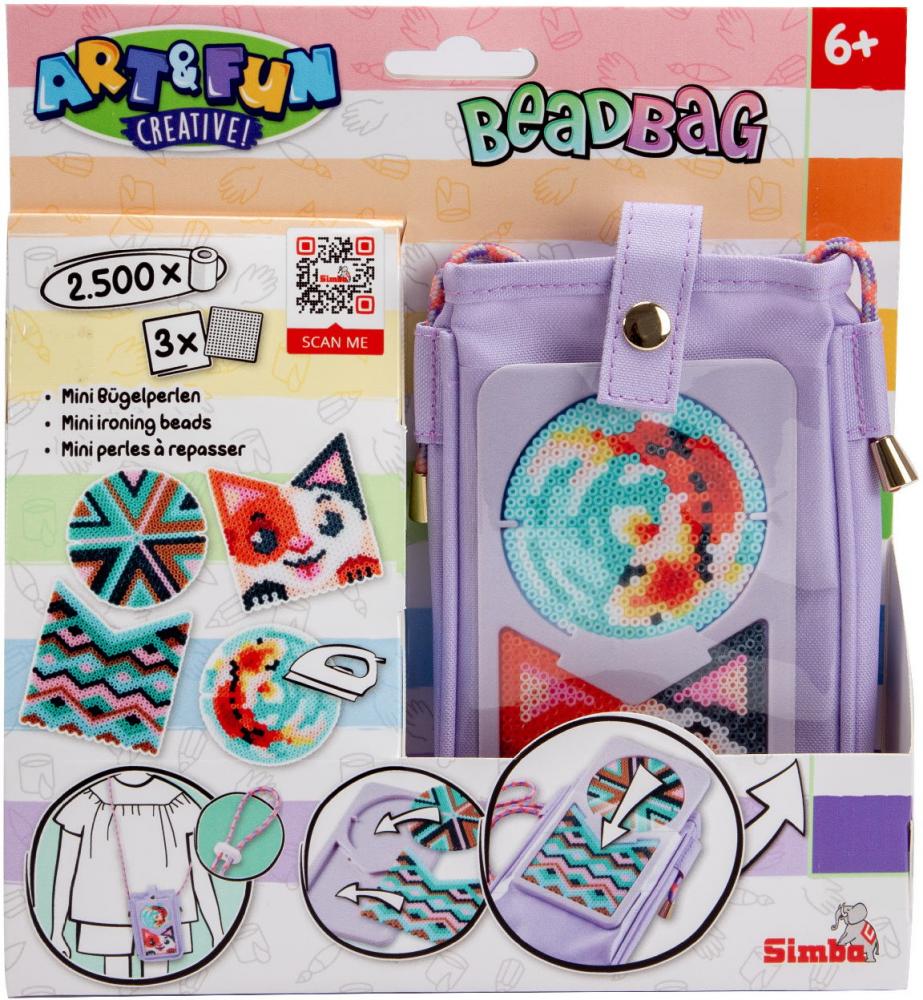 Simba Spielzeug Kreativ Perlen ART & FUN 2500 Bügelperlen Beadbag Mobile 106374698