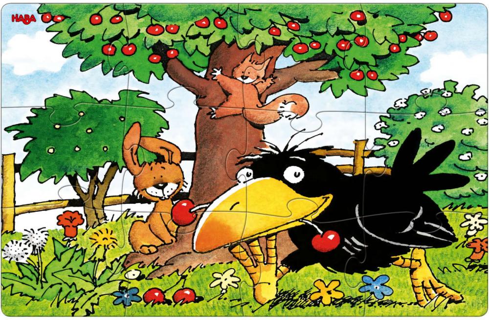 2 x 12 Teile HABA Kinder Puzzle Obstgarten 1306163001