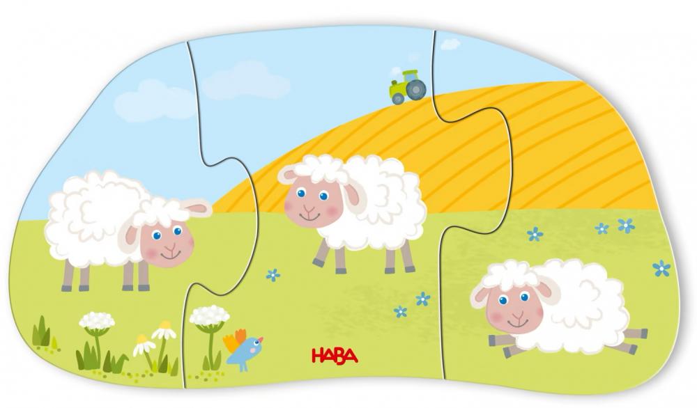 2, 3, 4 Teile HABA Kinder Puzzle 6 erste Puzzles Bauerhof 1307182001