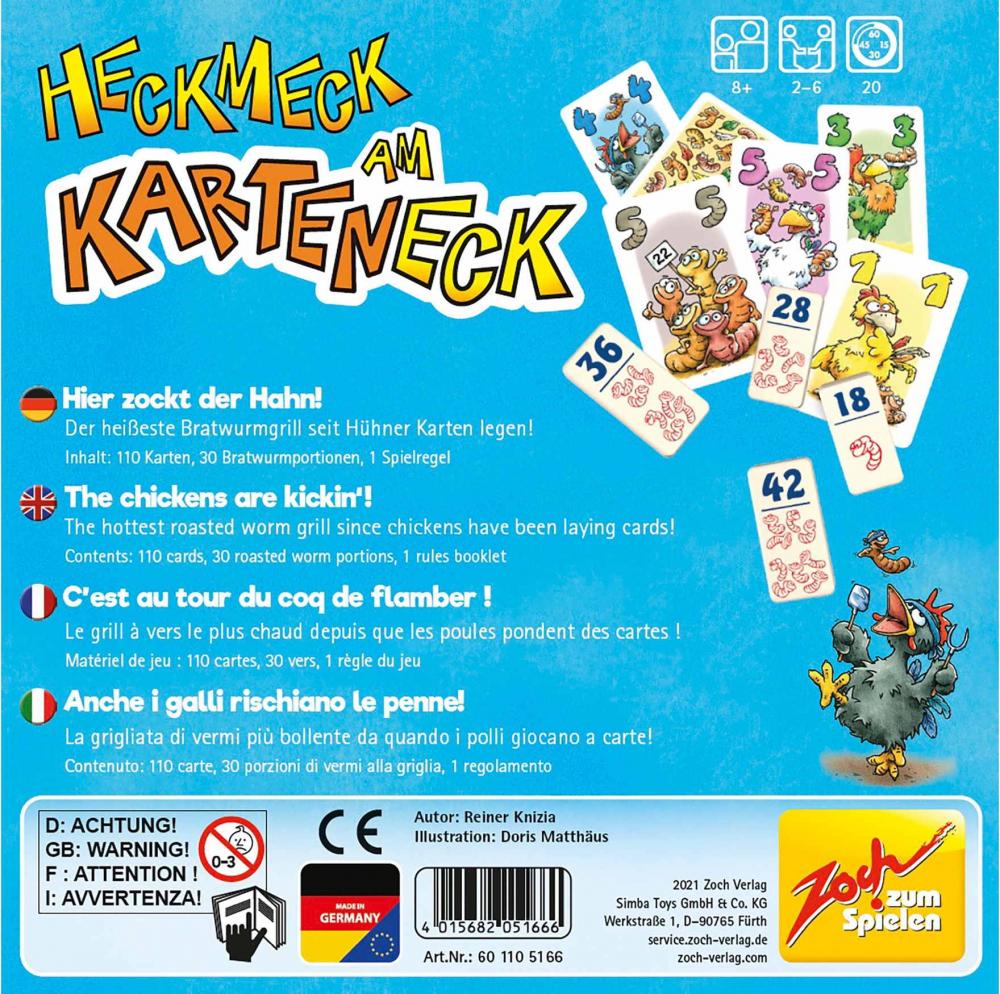 Zoch Familienspiel Würfelspiel Heckmeck am Karteneck 601105166