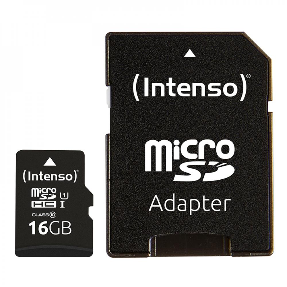 Intenso Micro SDHC Karte 16GB Speicherkarte UHS-I Performance 90 MB/s Class 10