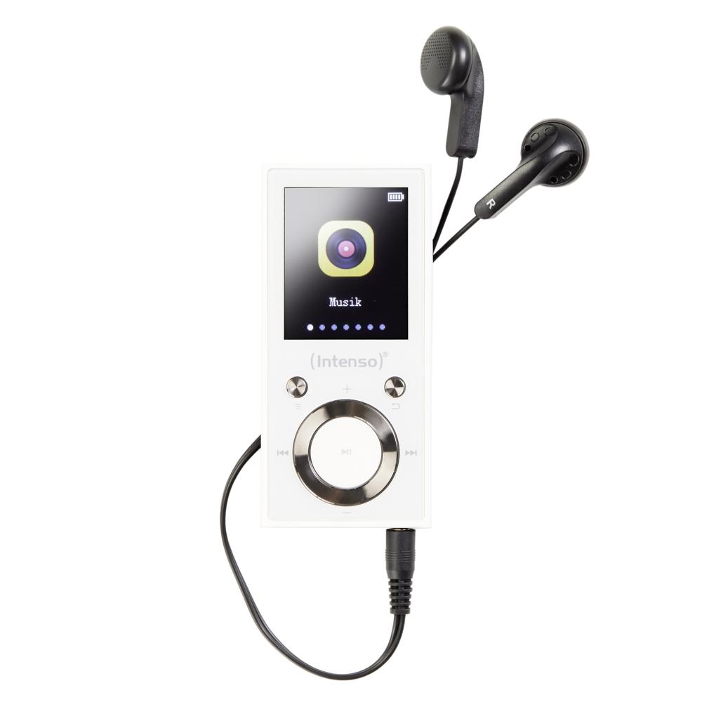 Intenso MP3 Player Video Scooter Bluetooth 16GB 1,8 Zoll Display weiß