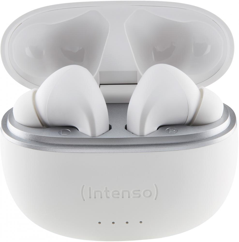 Intenso True Wireless Kopfhörer T302A Bluetooth Buds mit Akku weiß