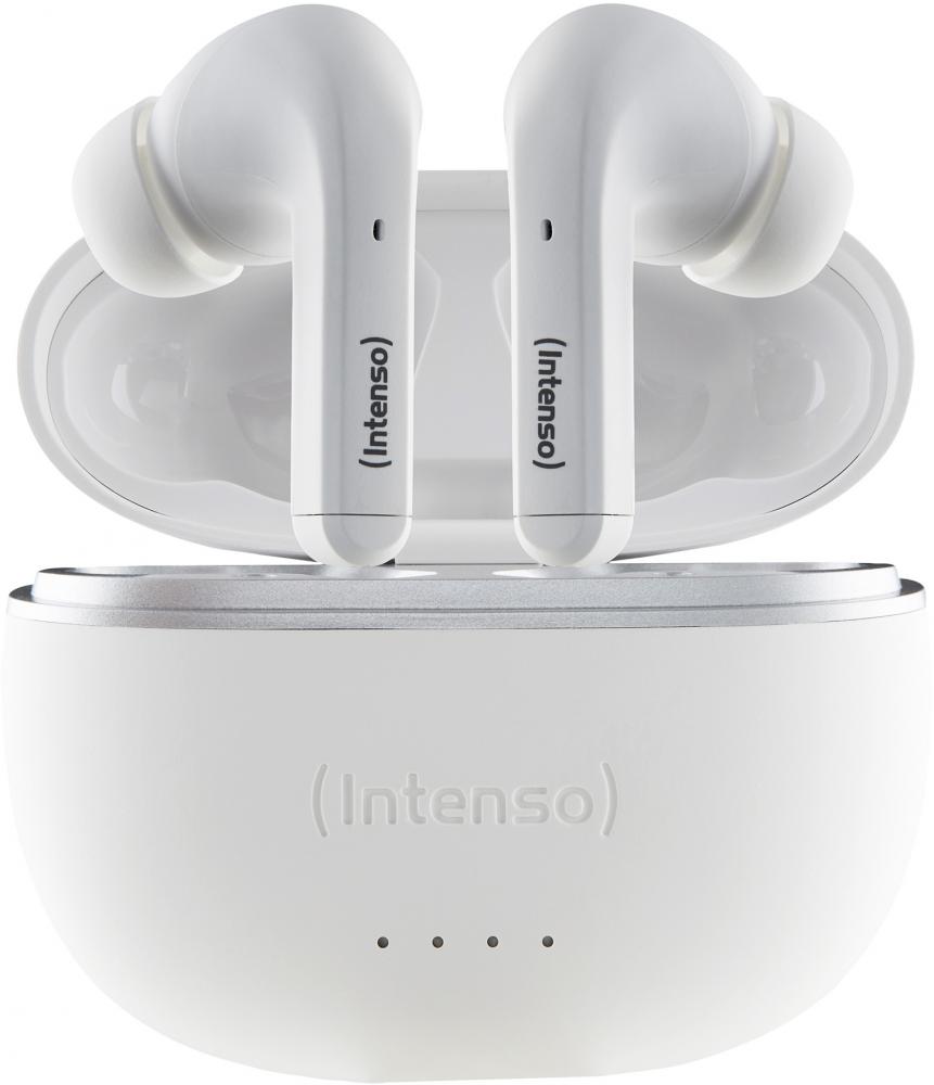 Intenso True Wireless Kopfhörer T302A Bluetooth Buds mit Akku weiß