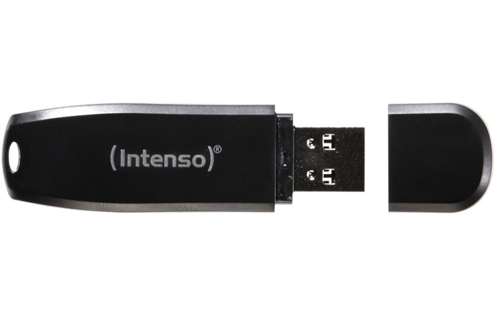 Intenso USB Stick 128GB Speicherstick Speed Line schwarz USB 3.2 2er Pack