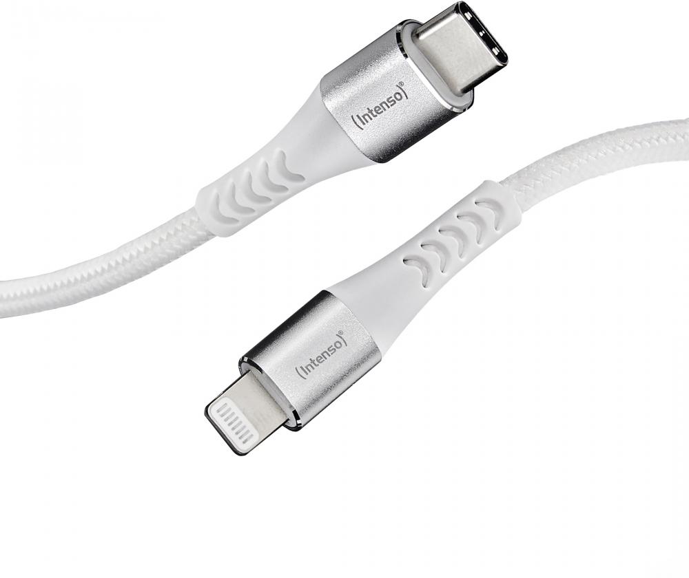 Intenso USB Kabel C315L Typ C - Lightning Nylon 1,5m max. 60W weiß