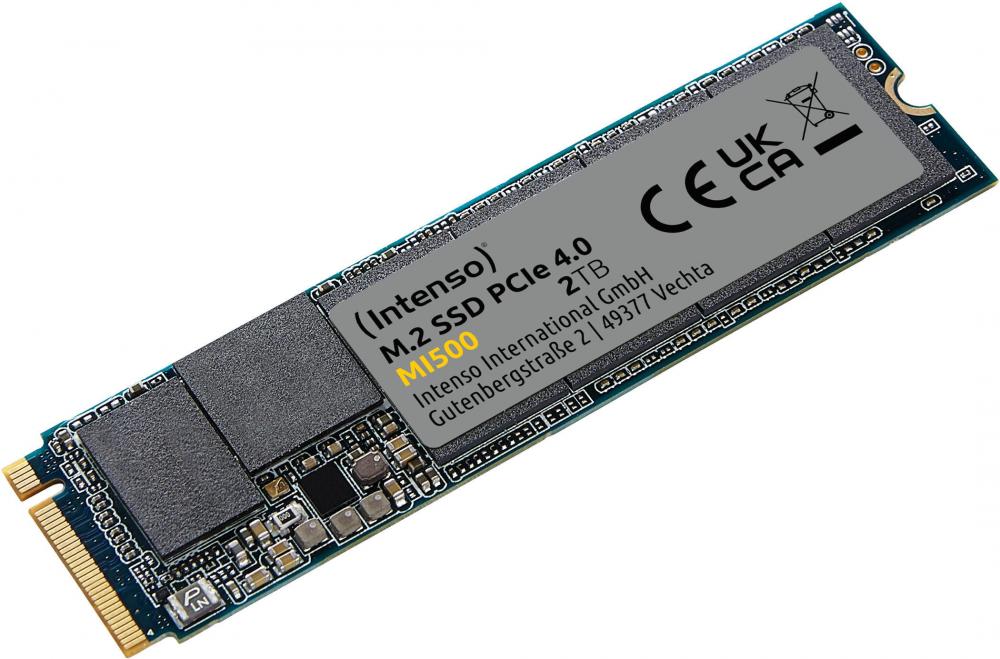 Intenso SSD M.2 PCIe Express interne Festplatte MI500 3D NAND Gen.4x4 NVMe 1.4 2TB